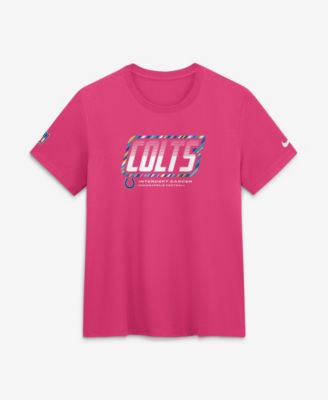 Women's Pink Indianapolis Colts 2026 NFL Crucial Catch Tri-Blend Dri-FIT T-Shirt