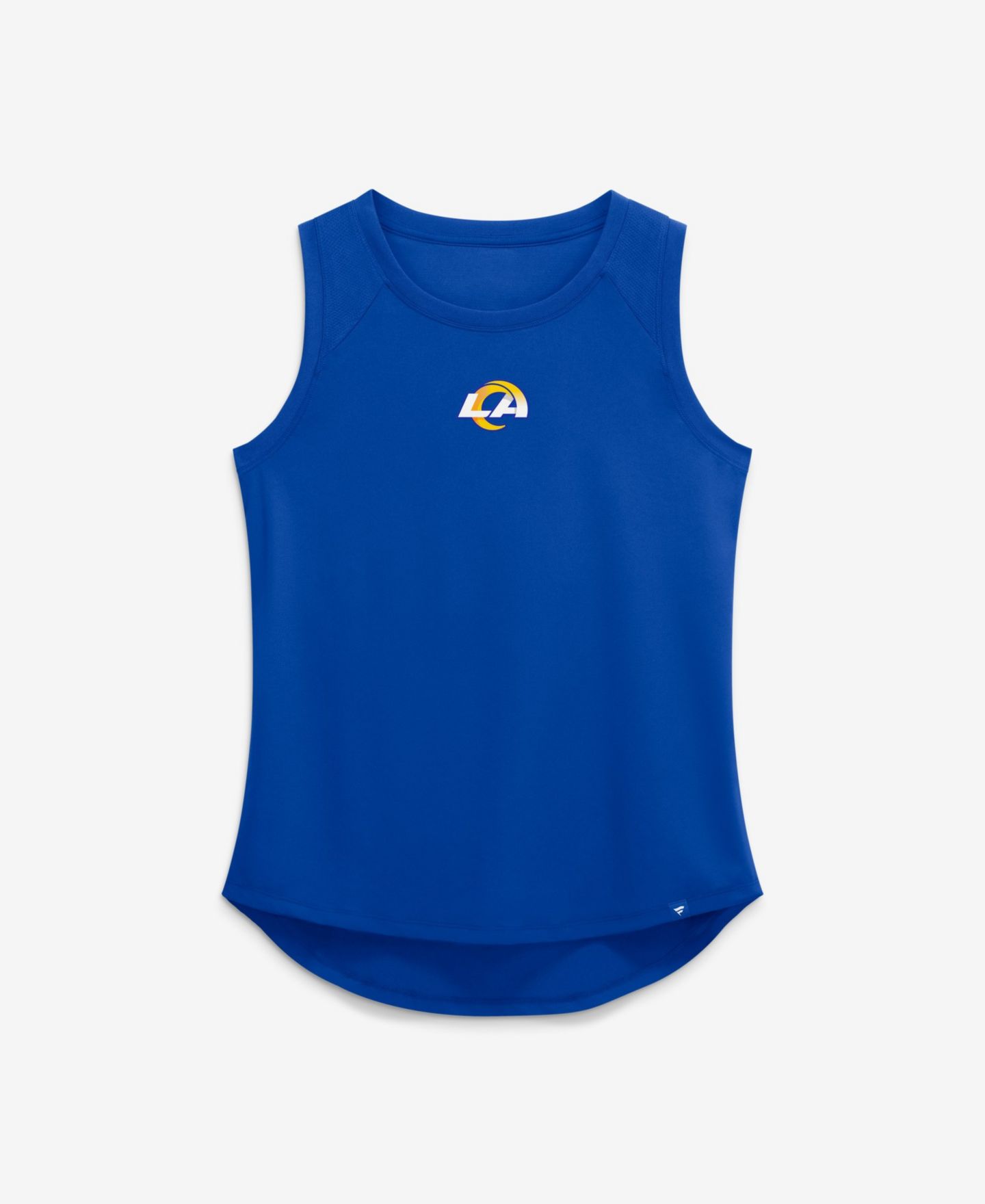 Женский топ Fanatics Royal Los Angeles Rams Draped Mesh Back Performance — фото 4