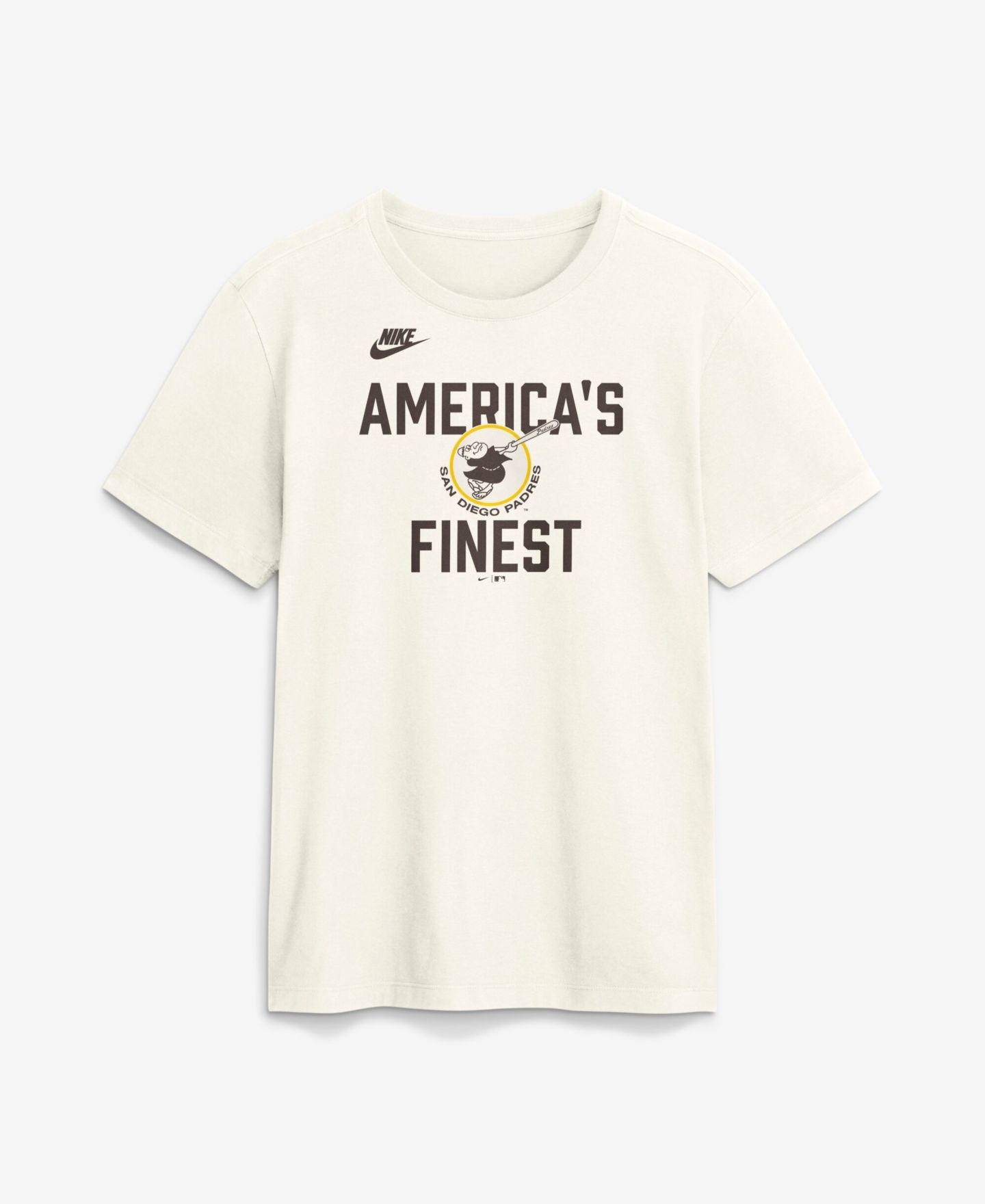 Мужская футболка Nike Cream San Diego Padres Cooperstown Collection ‘70s Inspired — фото 4