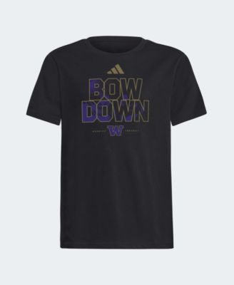 Big Boys and Girls Black Washington Huskies Bow Down T-Shirt