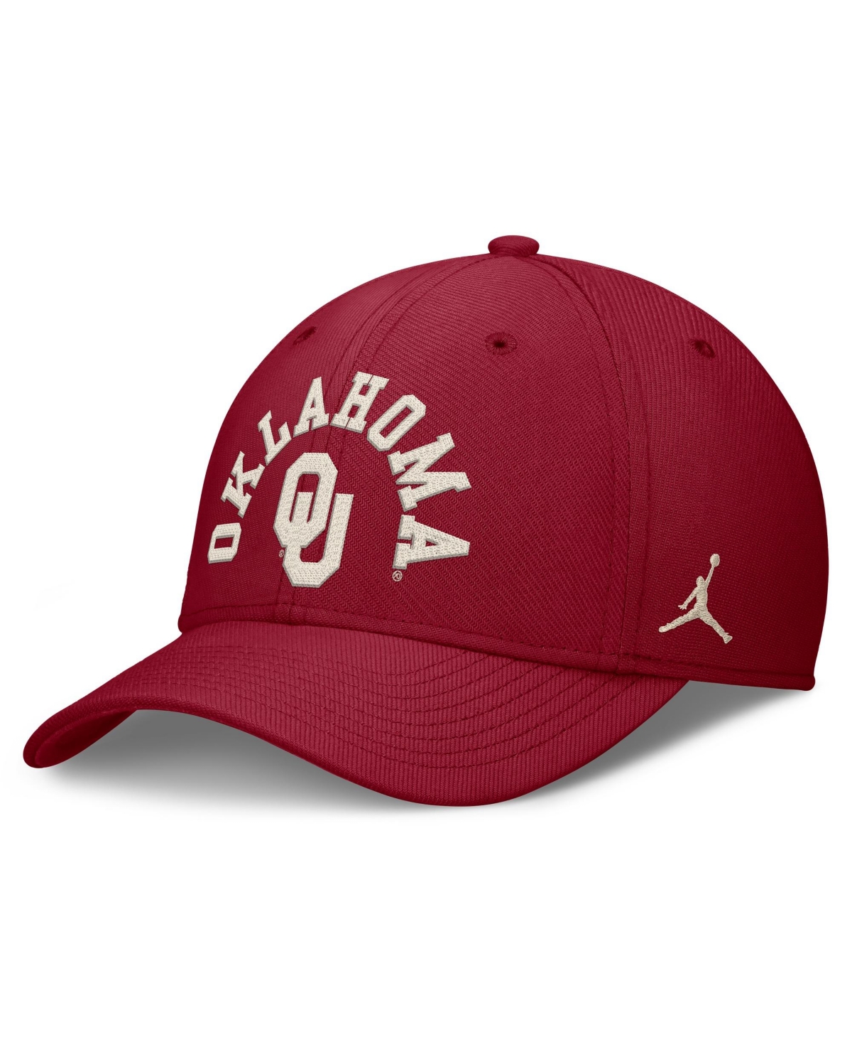 Jordan Men's Crimson Oklahoma Sooners Campus Prep Chained Arched Swooshflex Flex Hat