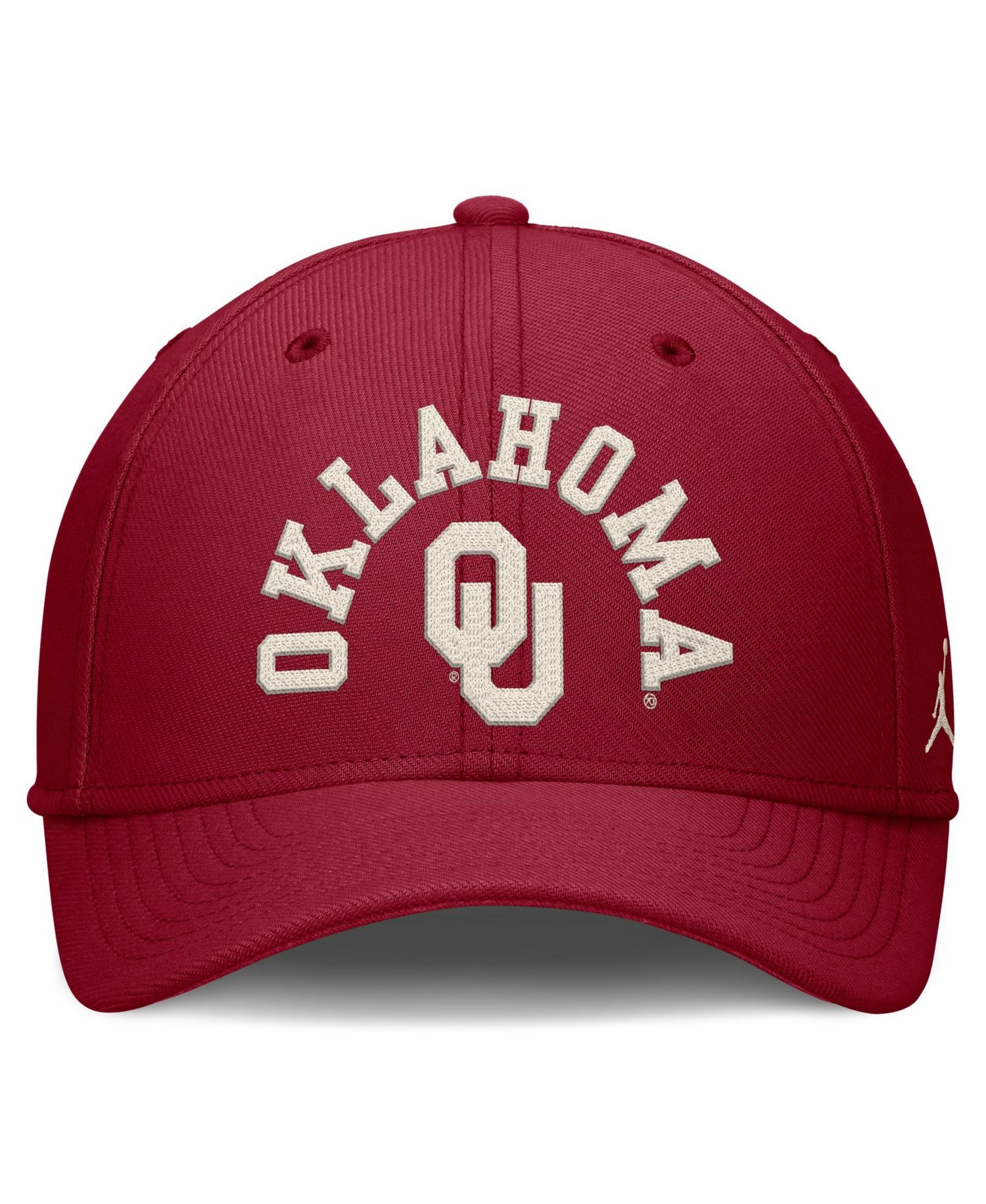 Men's Crimson Oklahoma Sooners Campus Prep Chained Arched Swooshflex Flex Hat
