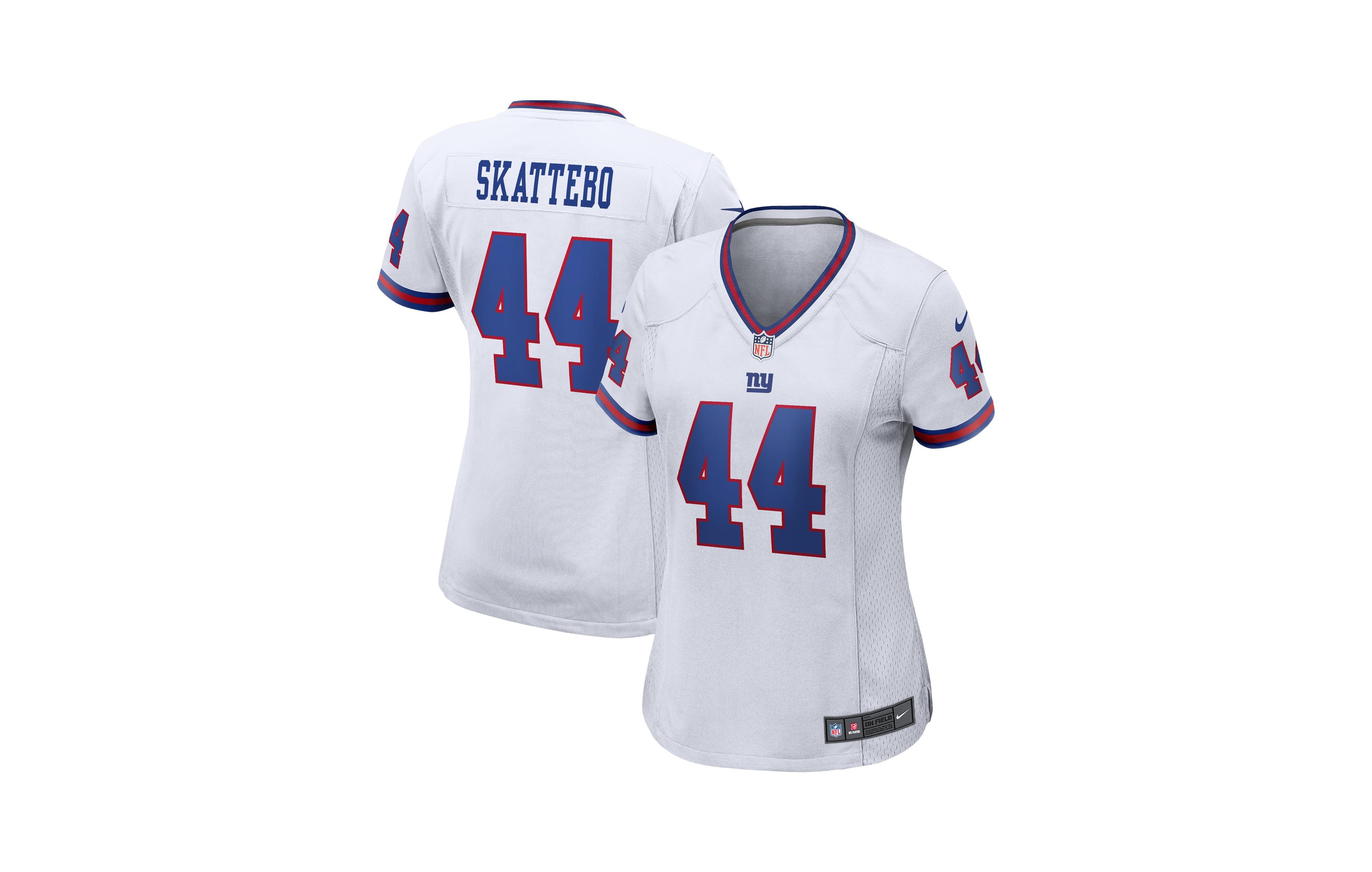Nike Women's Cam Skattebo White New York Giants Alternate Vintage Game Jersey