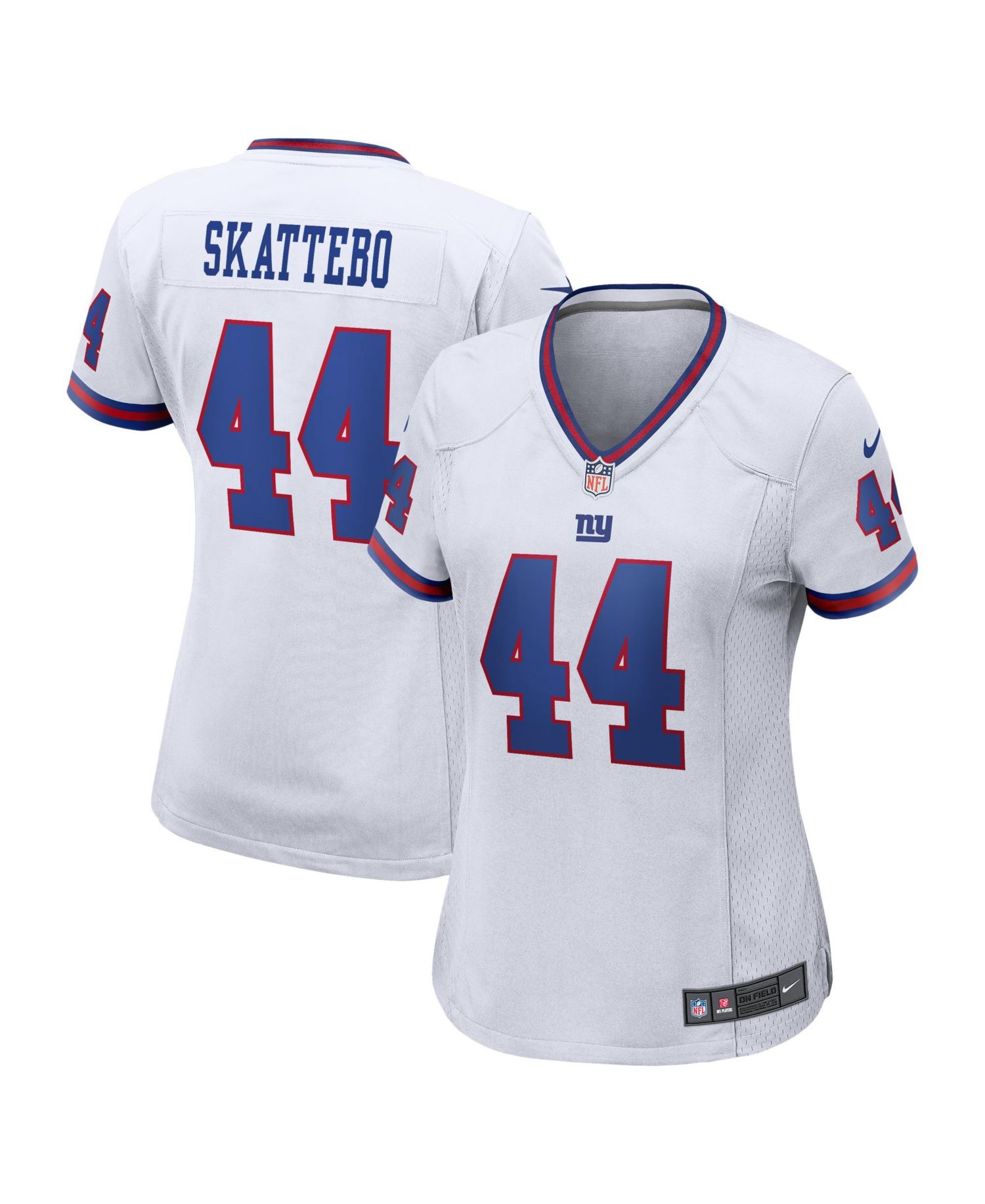 Women's Cam Skattebo White New York Giants Alternate Vintage White Game Jersey