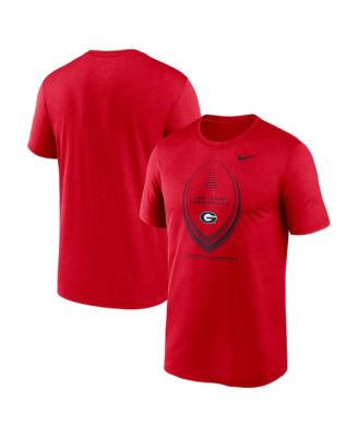 Men's Red Georgia Bulldogs Primetime Legend Football Icon Dri-FIT T-Shirt