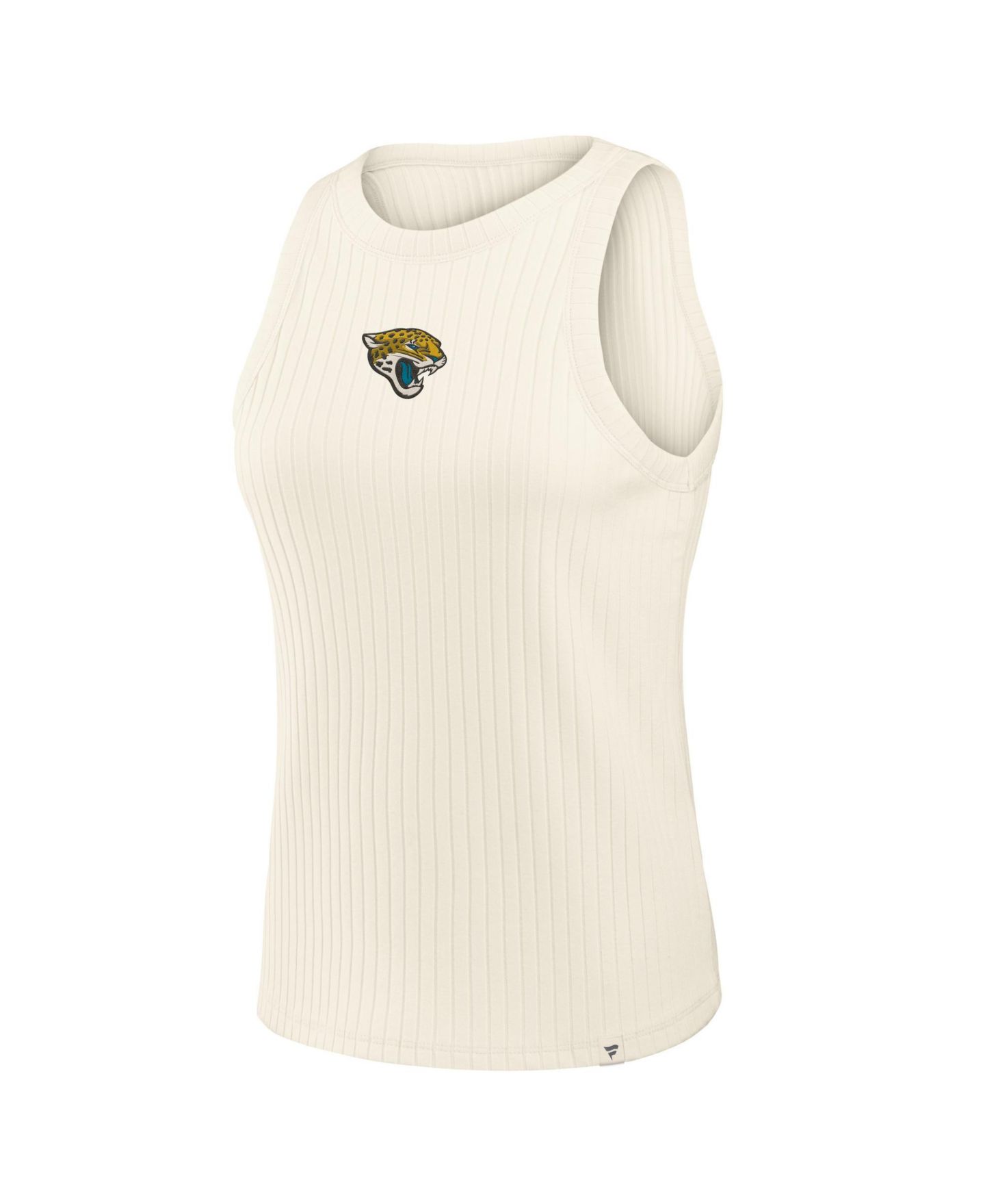 Женский топ Fanatics Cream Jacksonville Jaguars Star Play Tri-Blend Ribbed — фото 4
