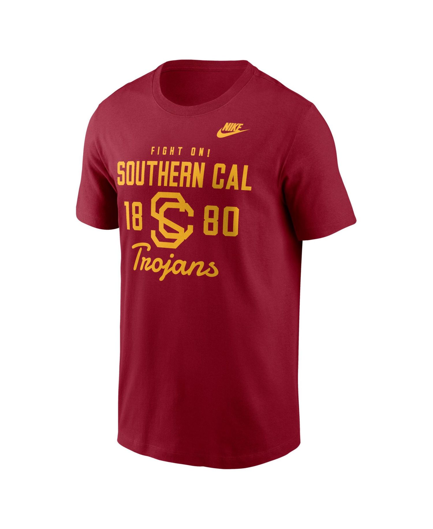 Men's Cardinal USC Trojans Legacy Stacked Established T-Shirt