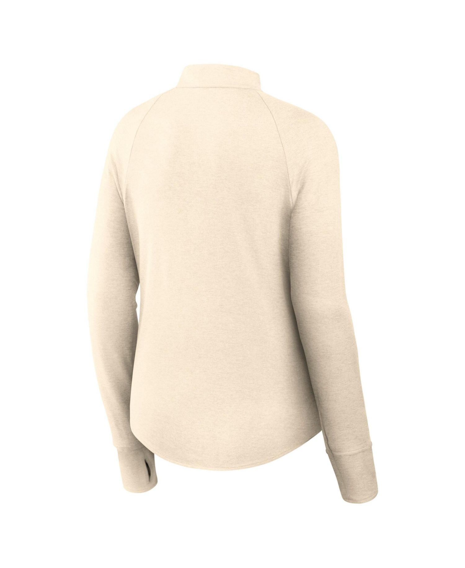 Women's Natural Oregon Ducks Legacy Swift Dri-FIT Half-Zip Pullover Sweatshirts