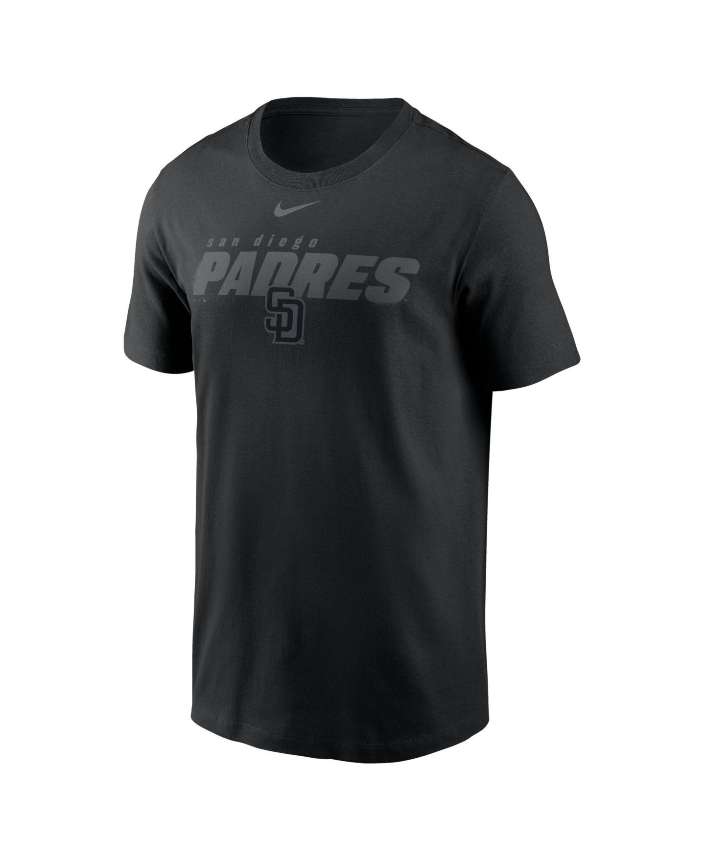 Мужская футболка Nike Black San Diego Padres Tonal Club — фото 4