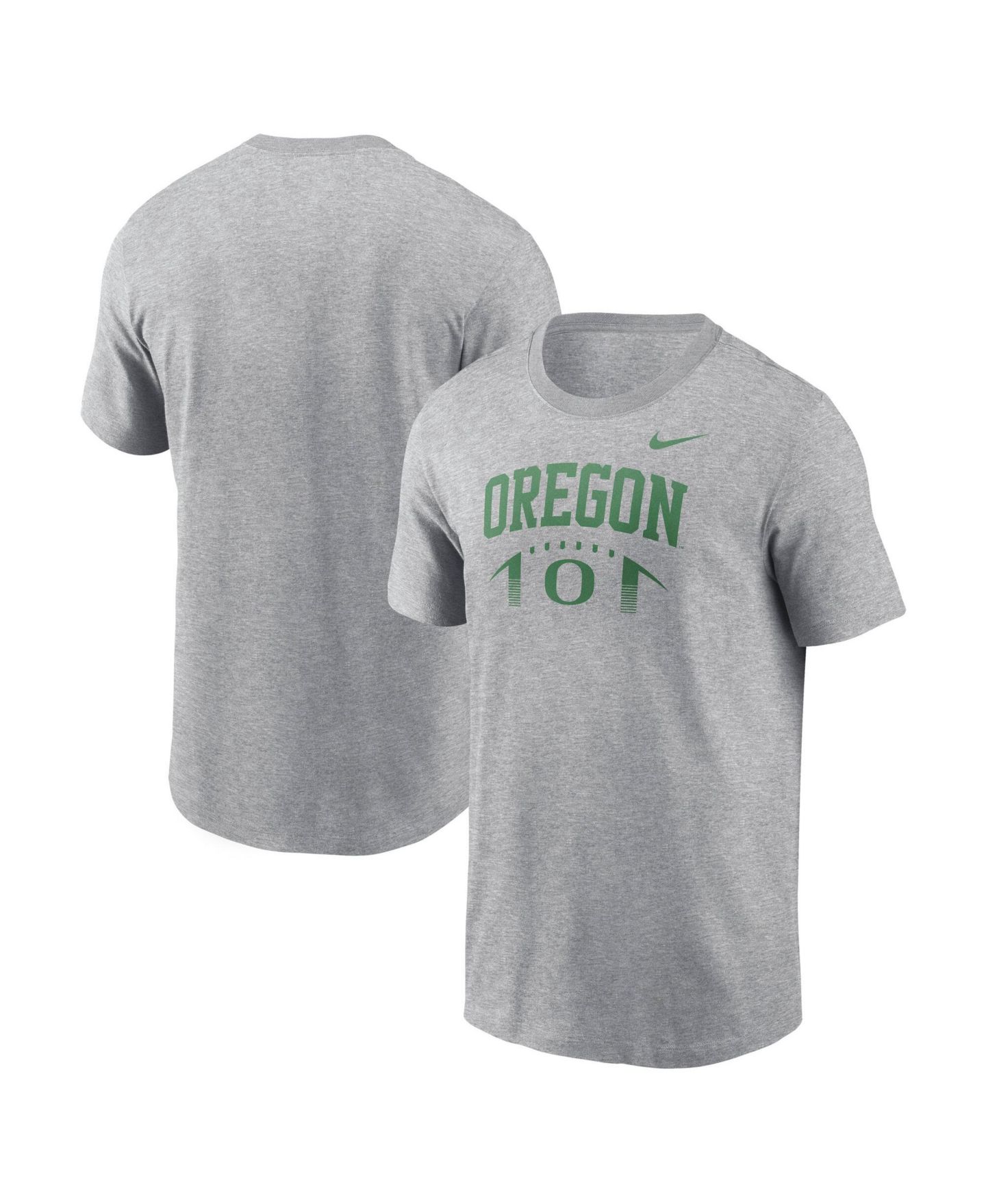 Мужская футболка Nike Heather Gray Oregon Ducks Primetime Football Icon — фото 5