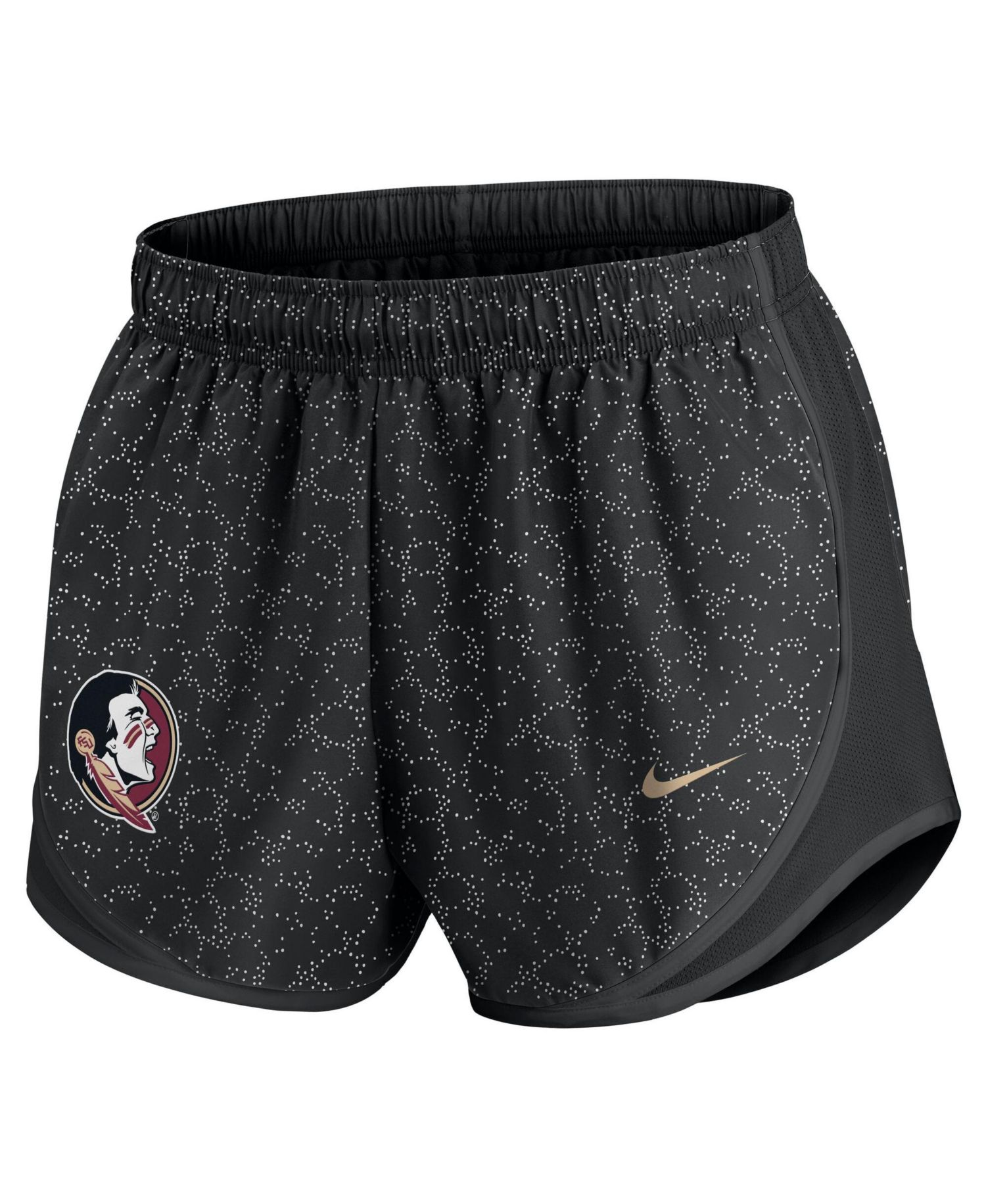 Women's Black Florida State Seminoles Tempo Pattern Dri-FIT Shorts
