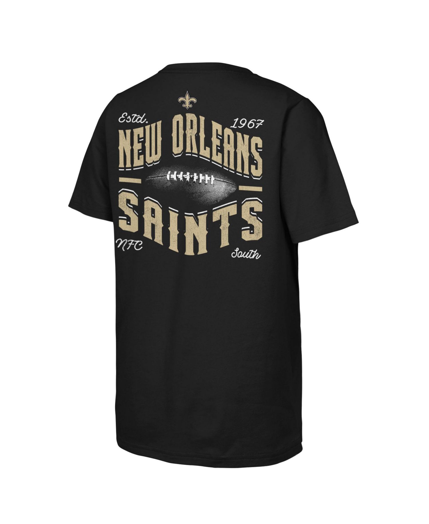 Big Boys and Girls Black New Orleans Saints Top Pick T-Shirt