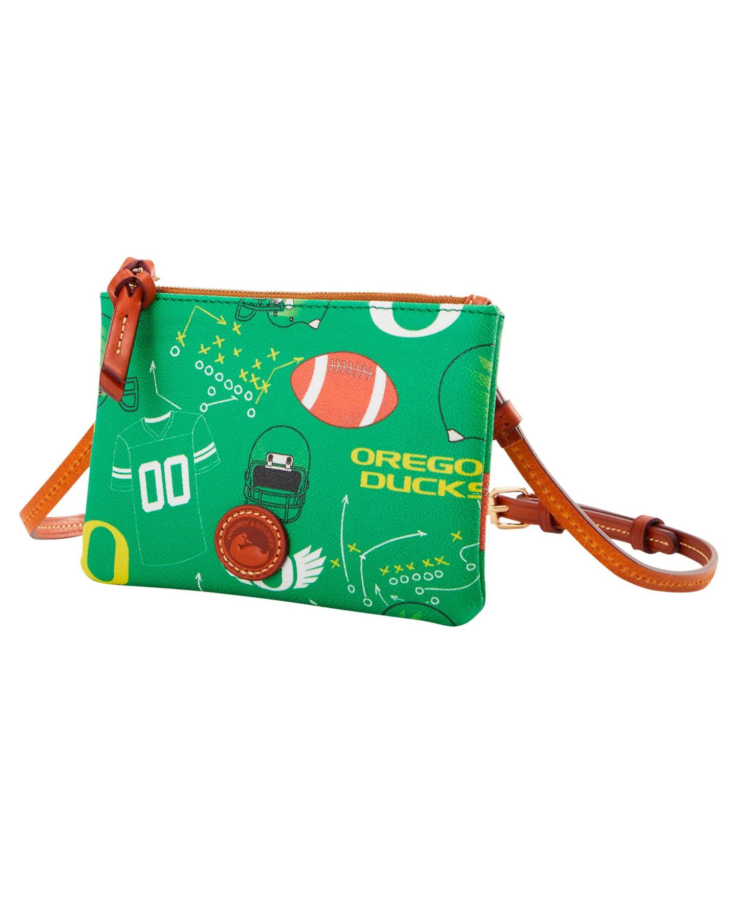 Женская сумка Dooney & Bourke Oregon Ducks Top Zip Crossbody Purse — фото 4