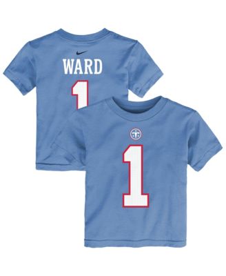 Toddler Cameron Ward Light Blue Tennessee Titans Player Name & Number T-Shirt