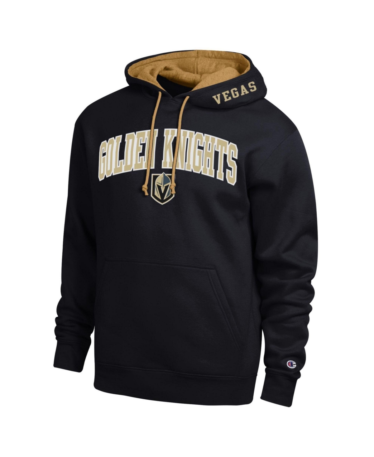 Champion Men's Black Vegas Golden Knights Contrast Hoodie
