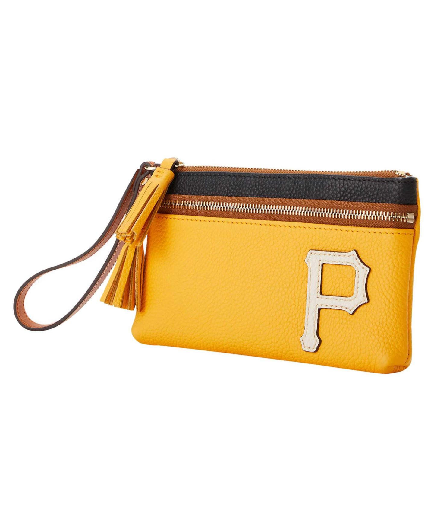 Женская сумка Dooney & Bourke Pittsburgh Pirates Infield Double-Zip Wristlet — фото 1