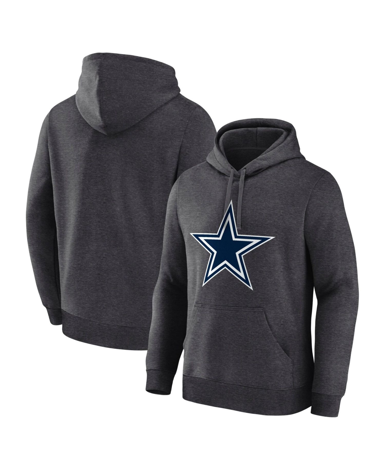 Men's Charcoal Dallas Cowboys Primary Logo Hoodie