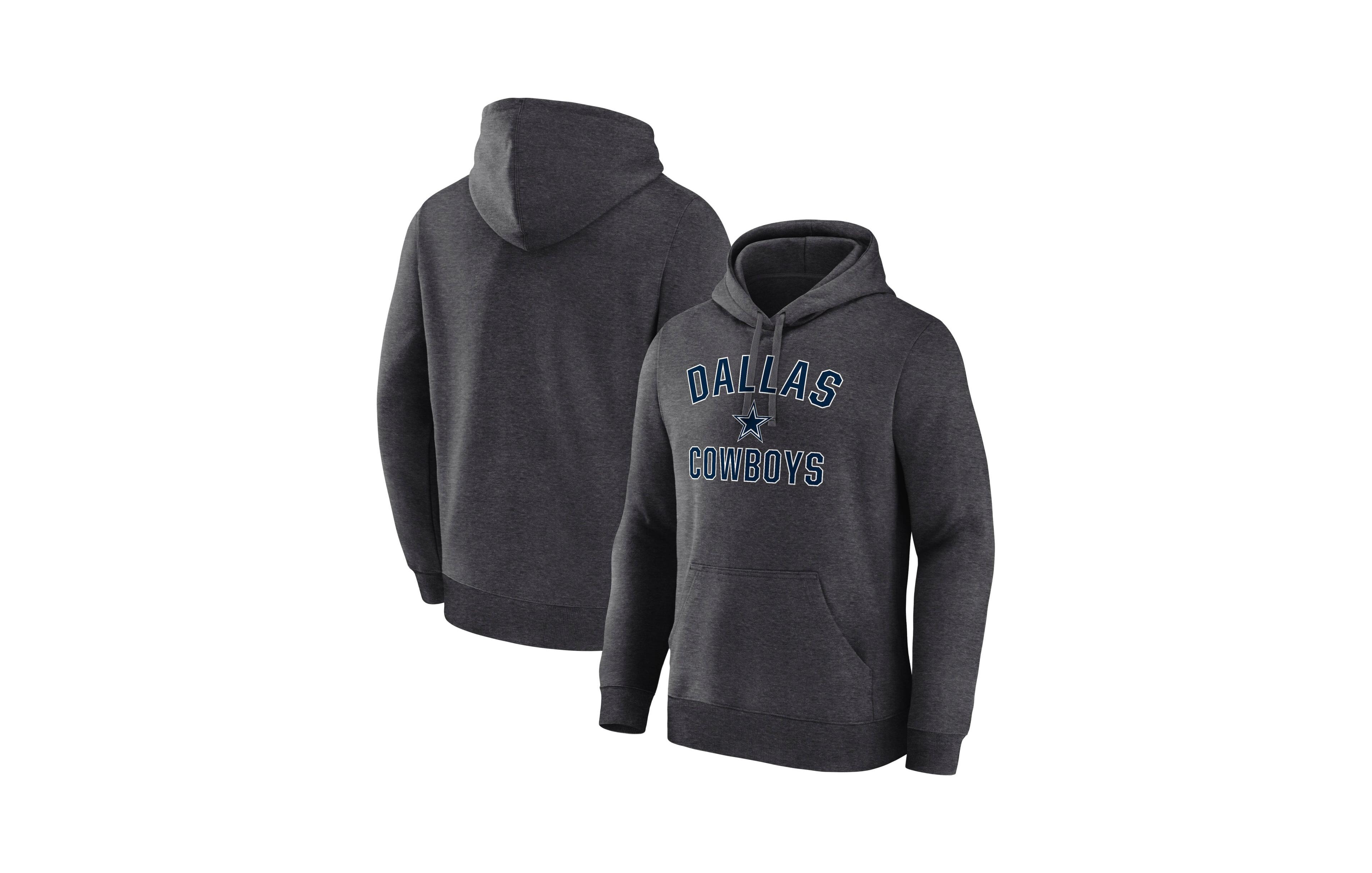 Logo Athletic Men's Charcoal Dallas Cowboys Arch Victory Hoodie