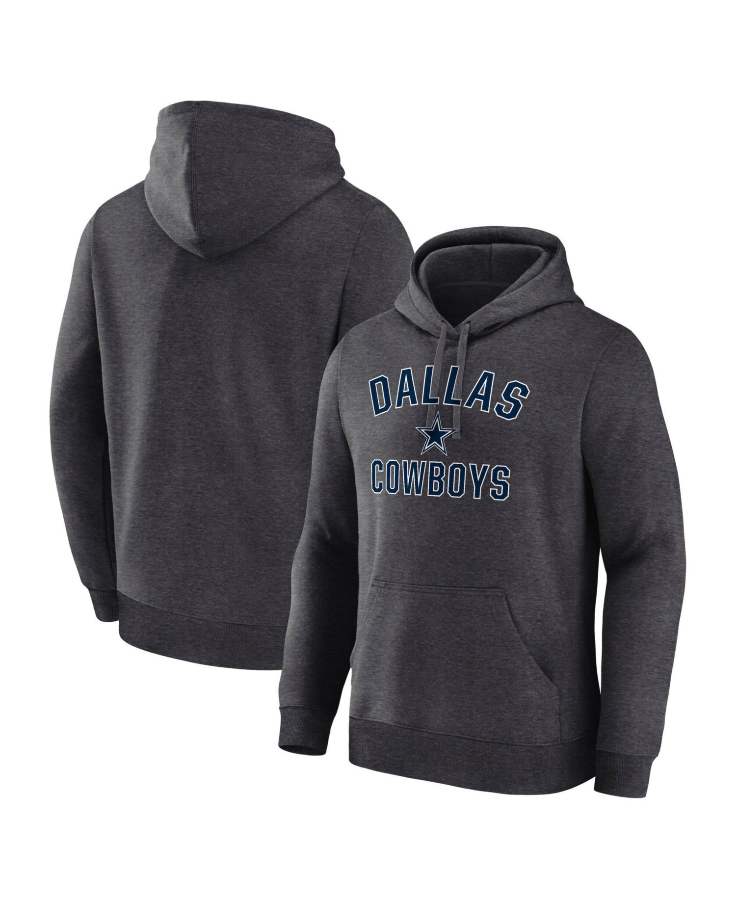 Men's Charcoal Dallas Cowboys Arch Victory Hoodie