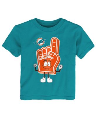 Baby Boys and Girls Aqua Miami Dolphins Handy Man T-Shirt