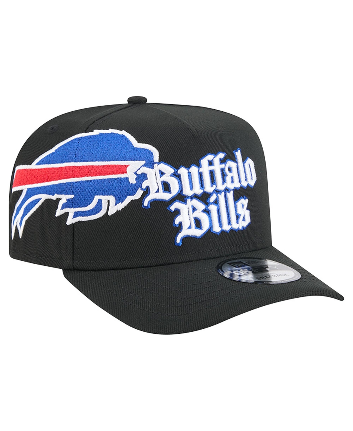 New Era Men's Black Buffalo Bills Proud A-Frame 9FIFTY Snapback Hat