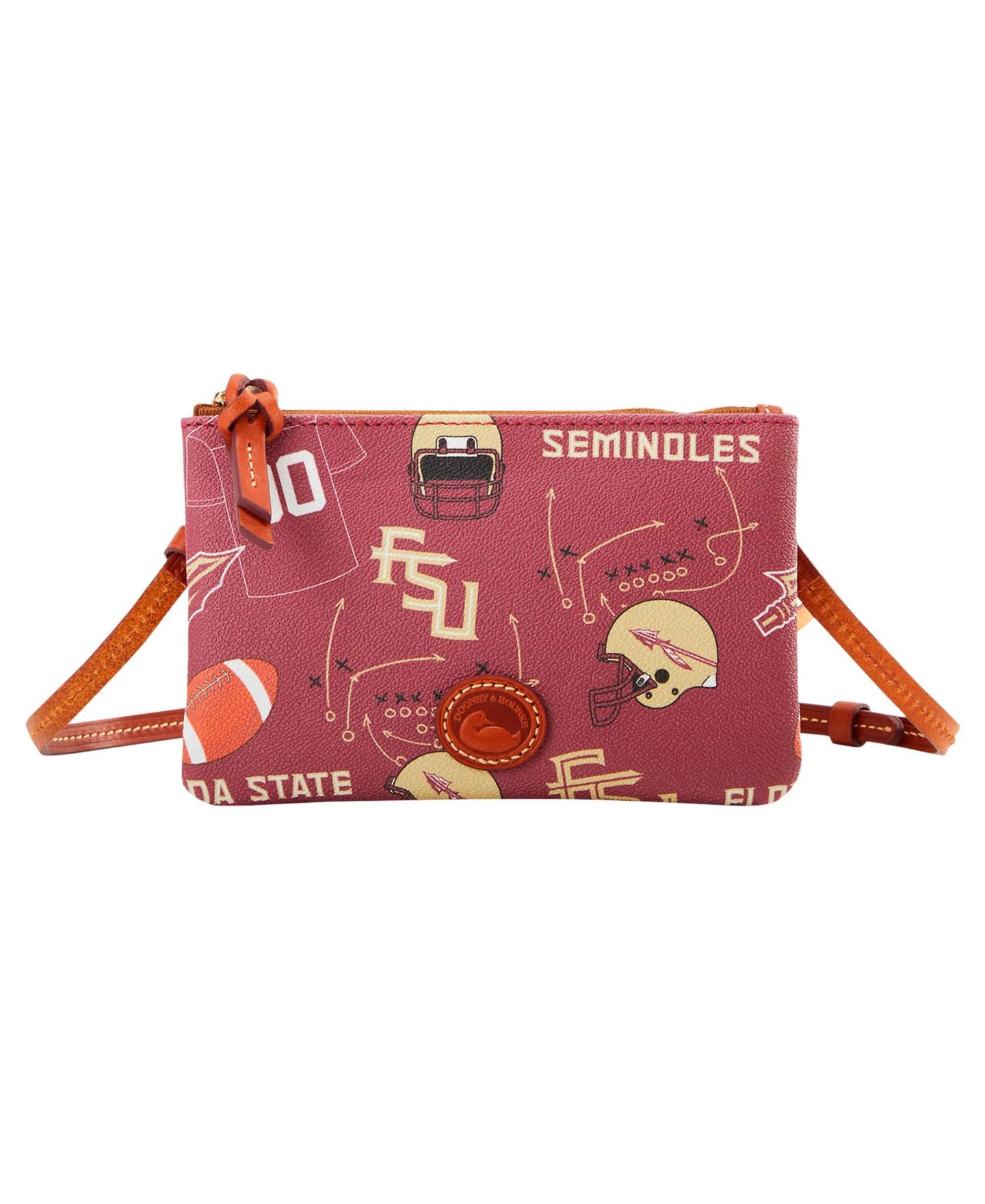 Женская сумка Dooney & Bourke Florida State Seminoles Top Zip Crossbody Purse — фото 1