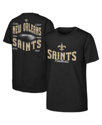 Big Boys and Girls Black New Orleans Saints Top Pick T-Shirt