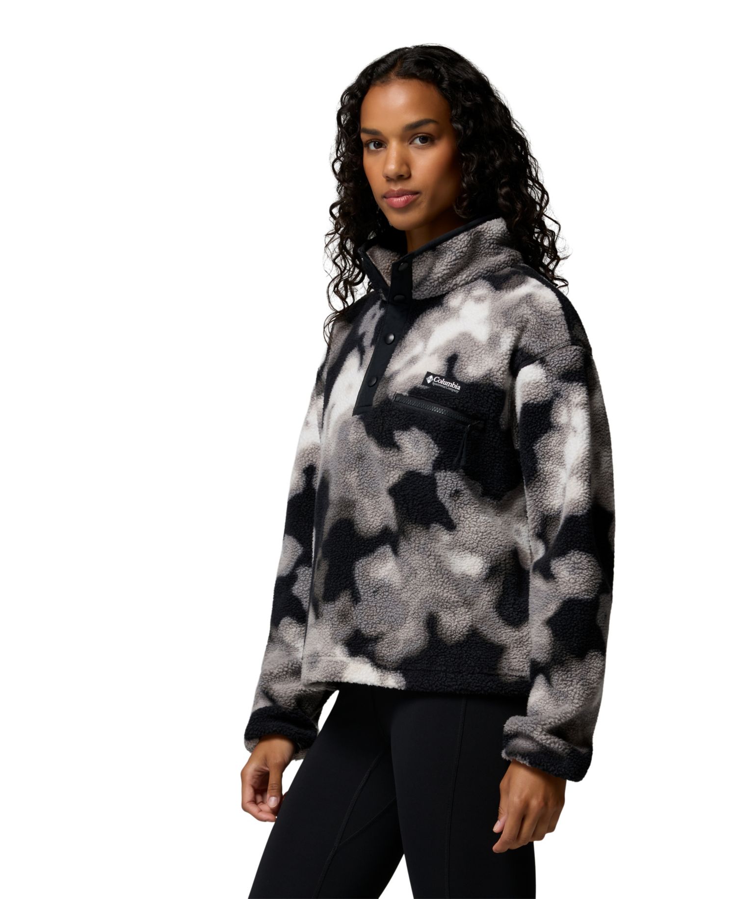 Women's Helvetia™ II Printed Cropped Half-Snap Fleece