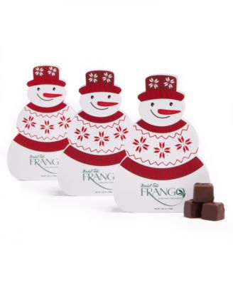 3 Pack Holiday Dark Mint Chocolates in Snowman Box