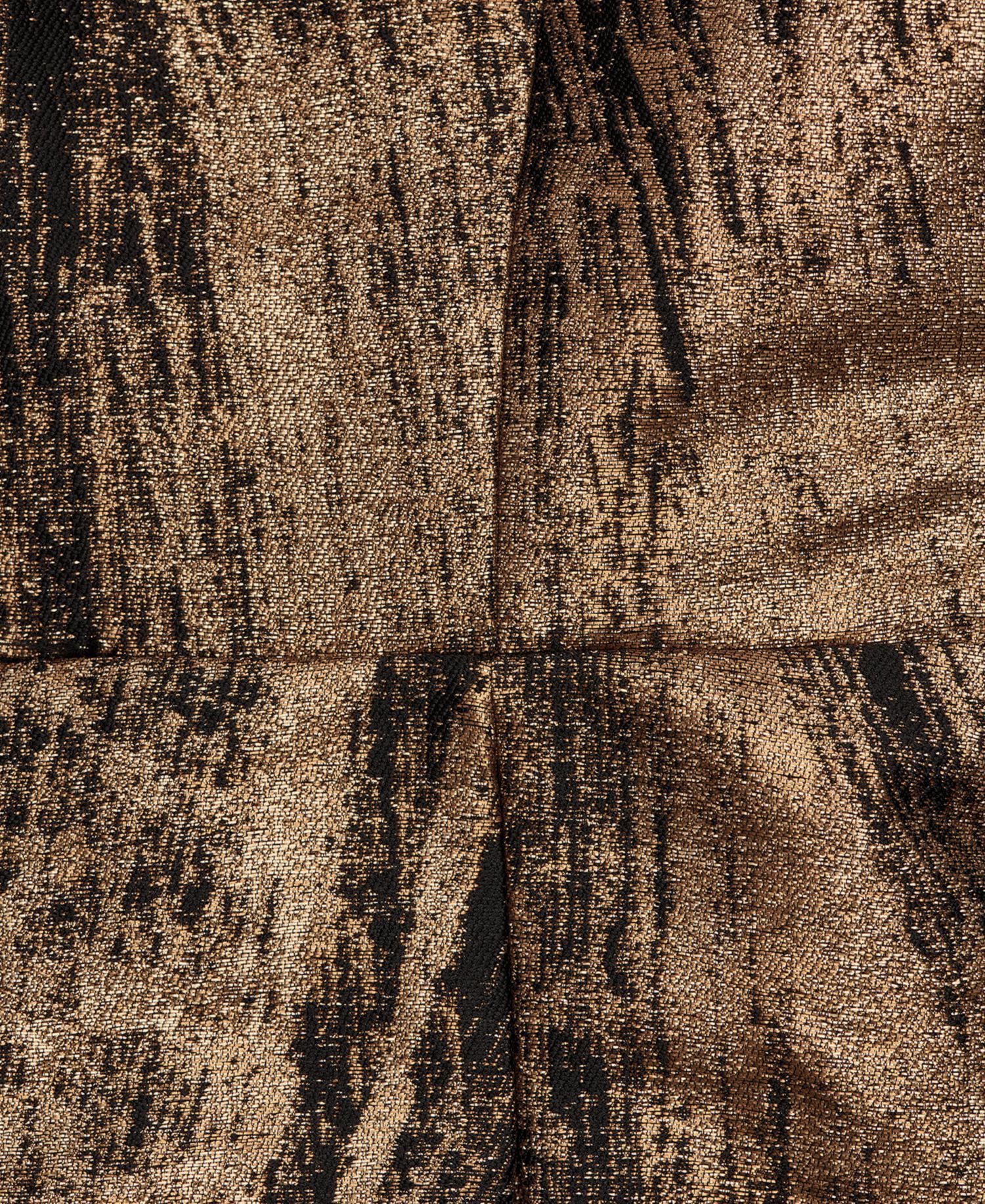 Women's Metallic Brushstroke Jacquard V-Neck Fit & Flare Dress
