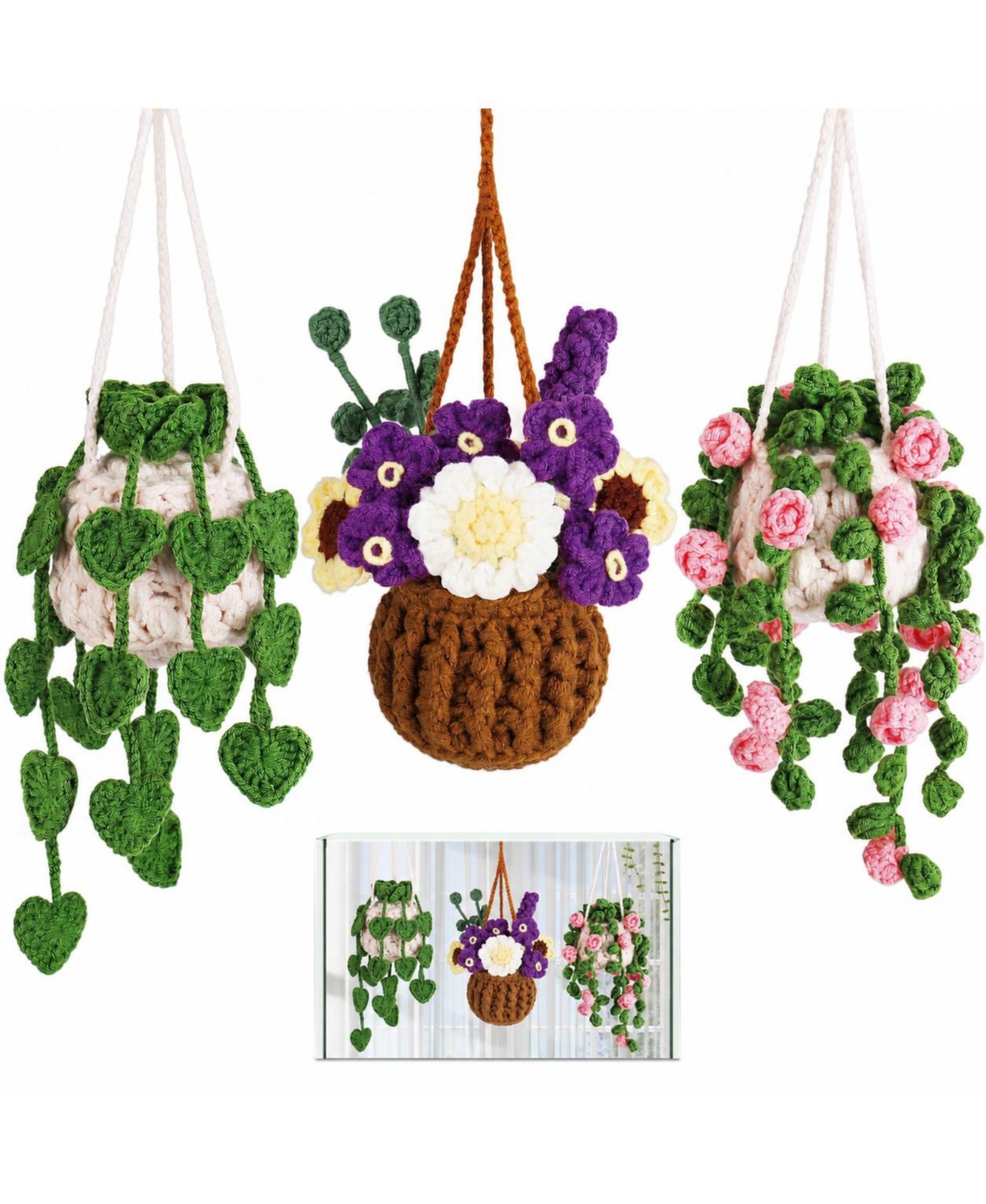 Aeelike Beginner Crochet Kit Axolotl Diy Knitting Supplies Step by Tutorials