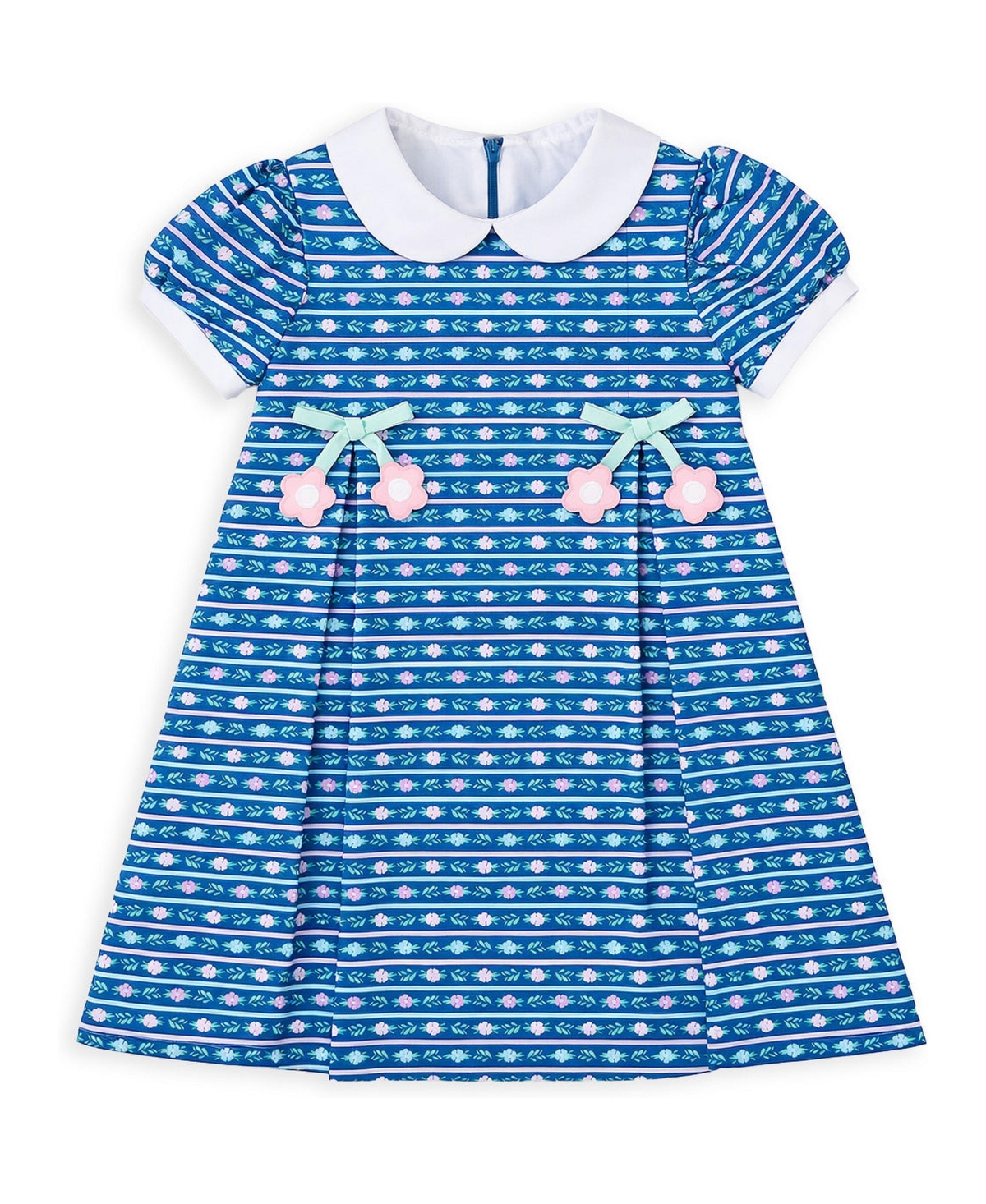 Florence Eiseman Girls' 4-6X Floral Knee-Length Short-Sleeve Dress