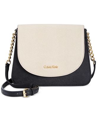 saffiano crossbody bag calvin klein