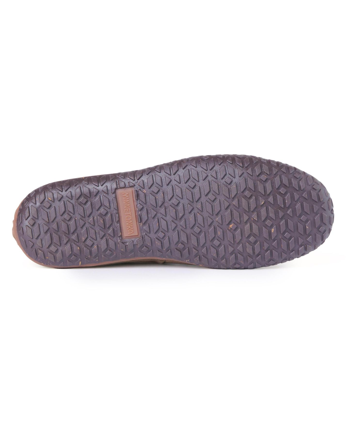Мужские тапочки Minnetonka Suede Sheepskin Tobie Slippers, цвет: Коричневый, вариант 1 — фото 5