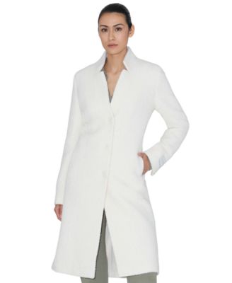 Women's Diane Boucl&eacute; Single-Breasted Wool-Blend Coat
