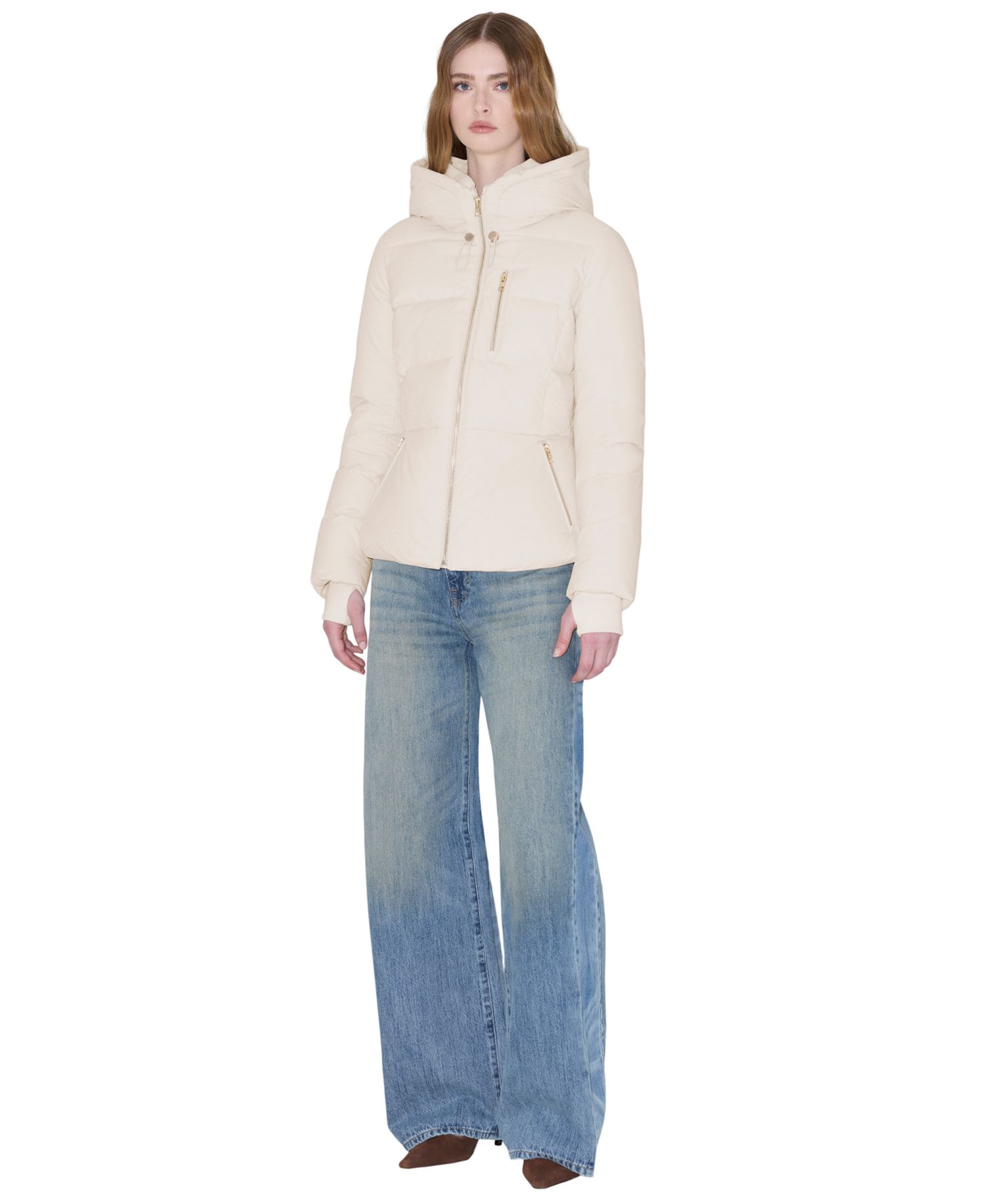 Women's Marilou Puffer Hooded Slim-Fit Coat