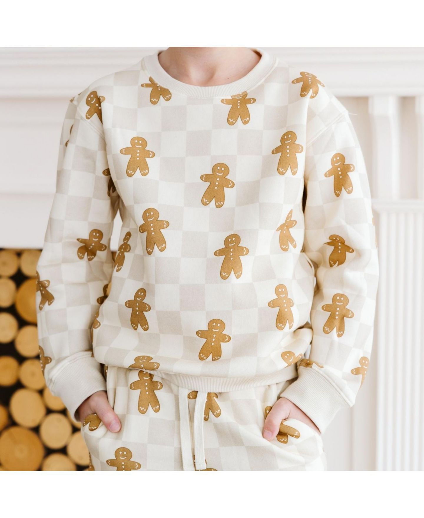 Толстовка Sweet Wink Holiday Cookie-Print для мальчиков, цвет: Слоновая кость — фото 3