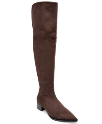 Women's Maven Over-the-Knee Pointed-Toe Block-Heel Faux Suede Boots