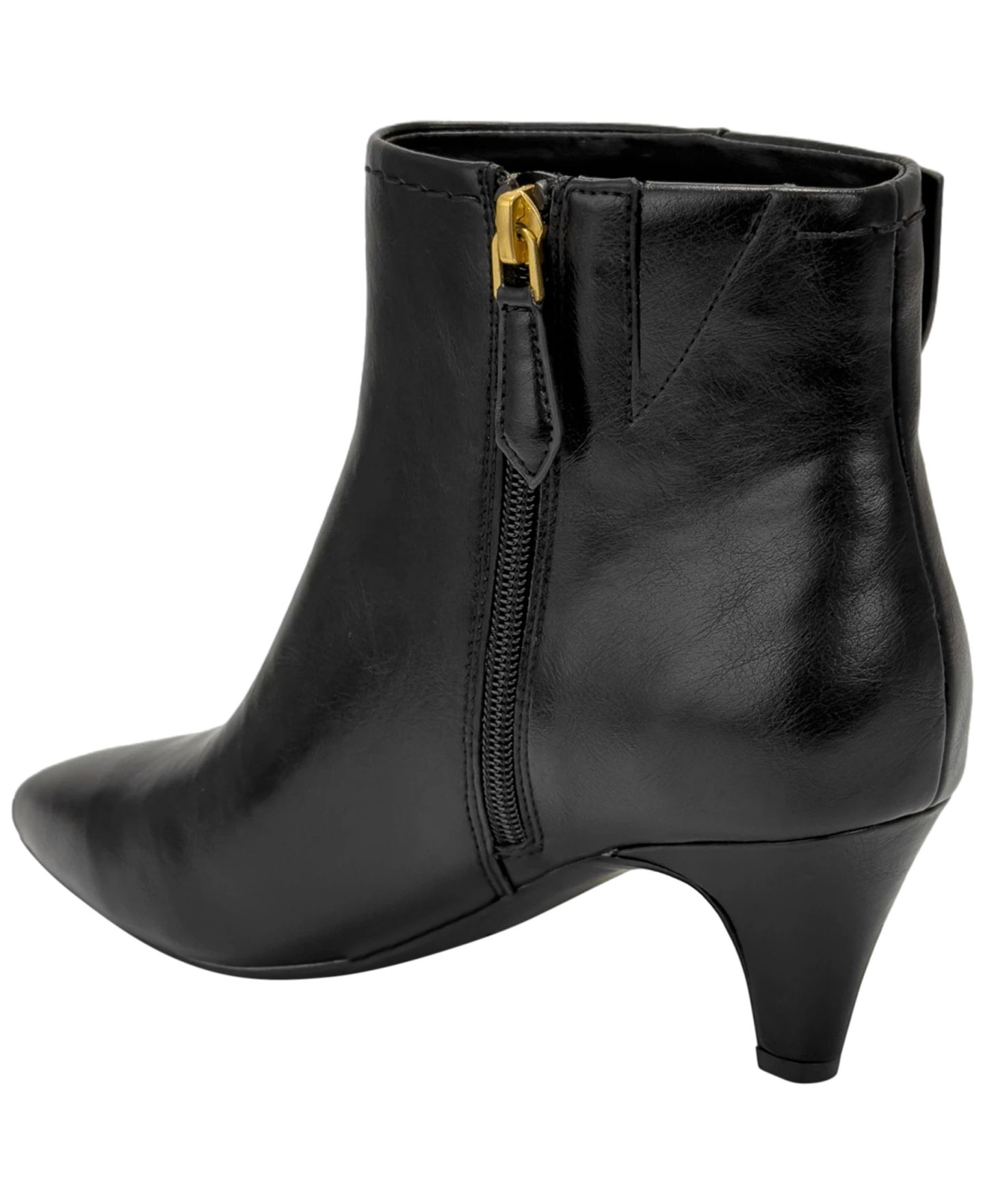 Женские ботинки Aerosoles Laurie Kitten-Heel Pointed-Toe Dress Booties, цвет: Чёрная искусственная кожа — фото 6