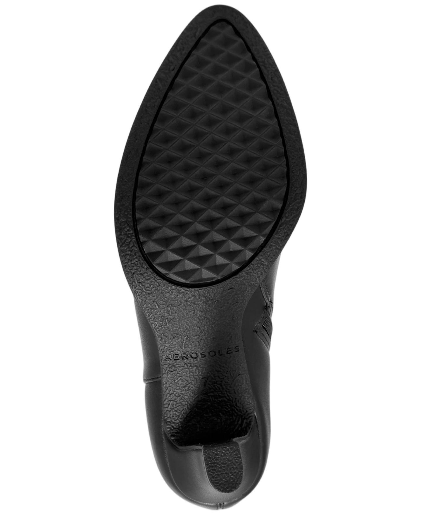 Женские ботинки Aerosoles Lynx Zipper Tall Dress Boots, цвет: Чёрная искусственная кожа — фото 5