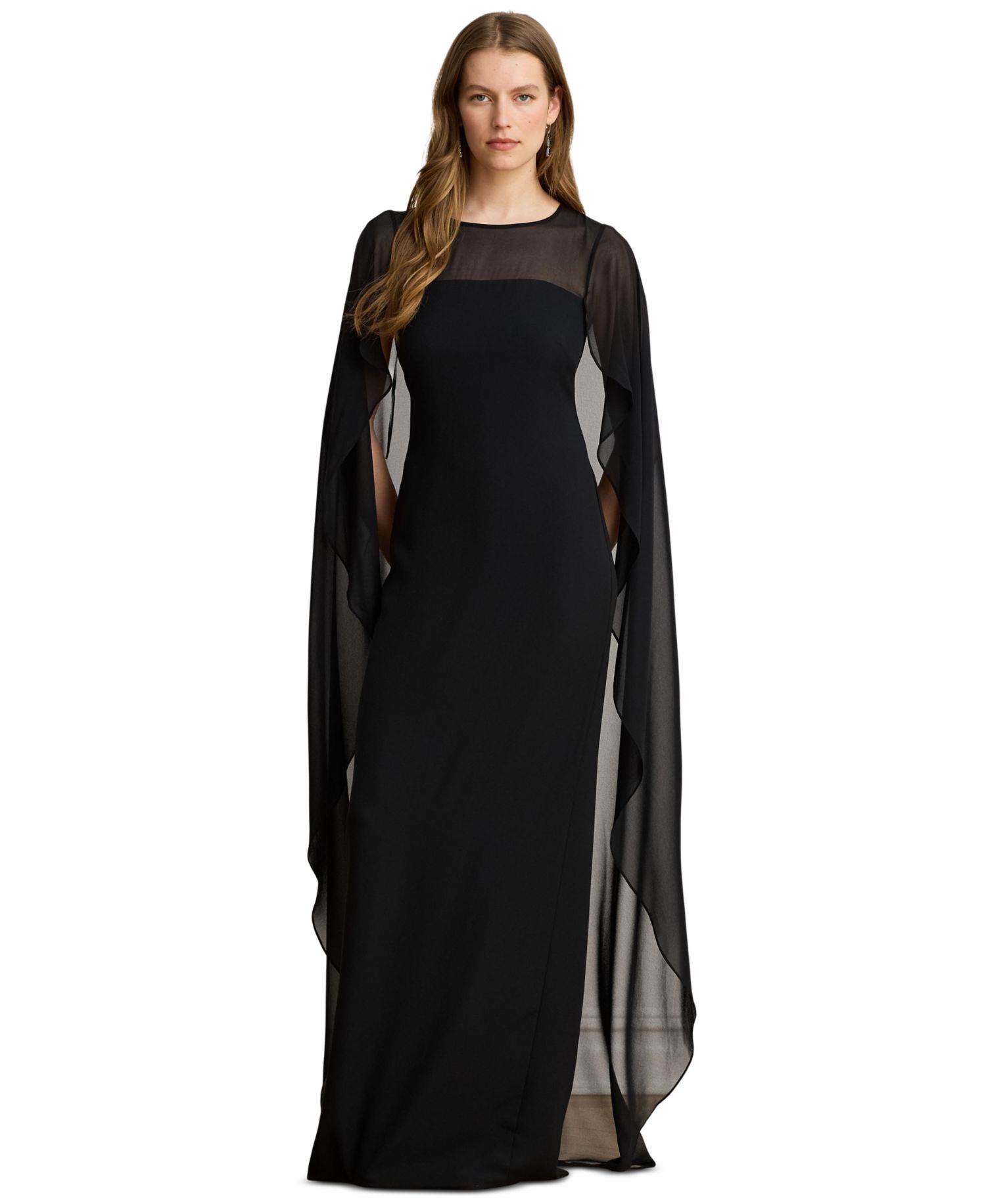 Women's Cape Georgette Gown