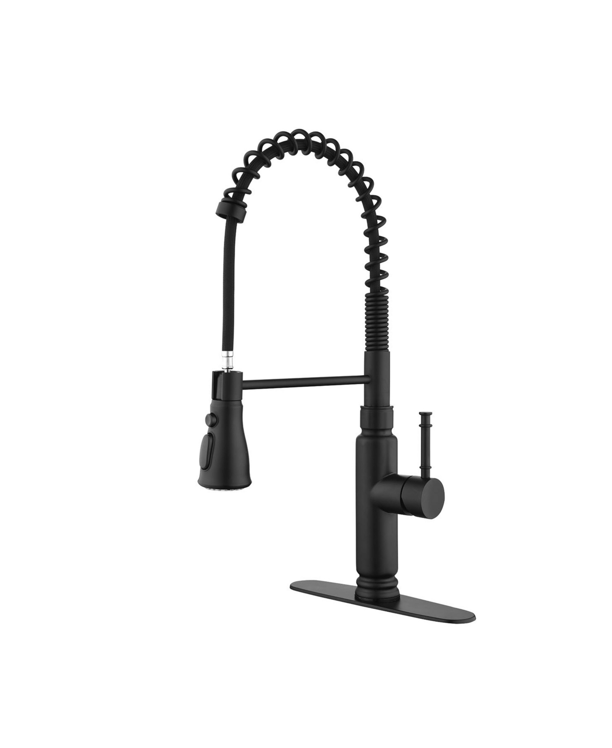 Thirtypeachy Touch Pull-Down Kitchen Faucet with Motion Sensor, 3-Function Sprayer and 360degree Swivel High-Arc Spout - Black