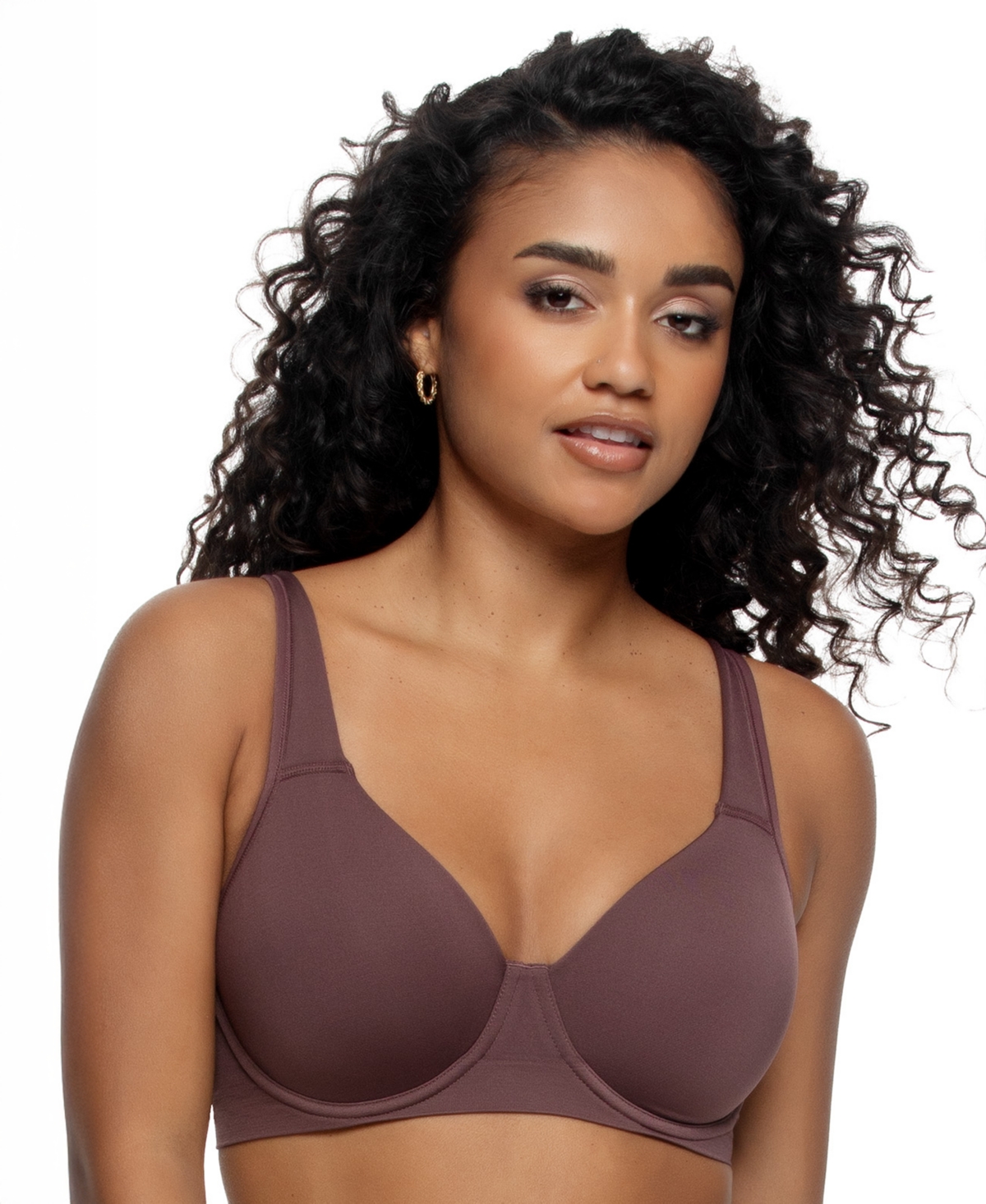 Paramour Women's Utopia Full-Coverage Adjustable-Strap Cross-Back Bra - Huckleberry