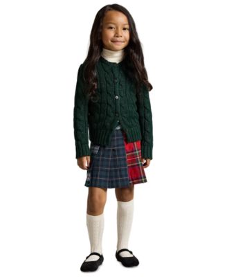 Girls' 2T-6X Plaid Poplin Skirt