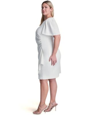 cream formal dress plus size Ivory & Dresses collections:basic-dress