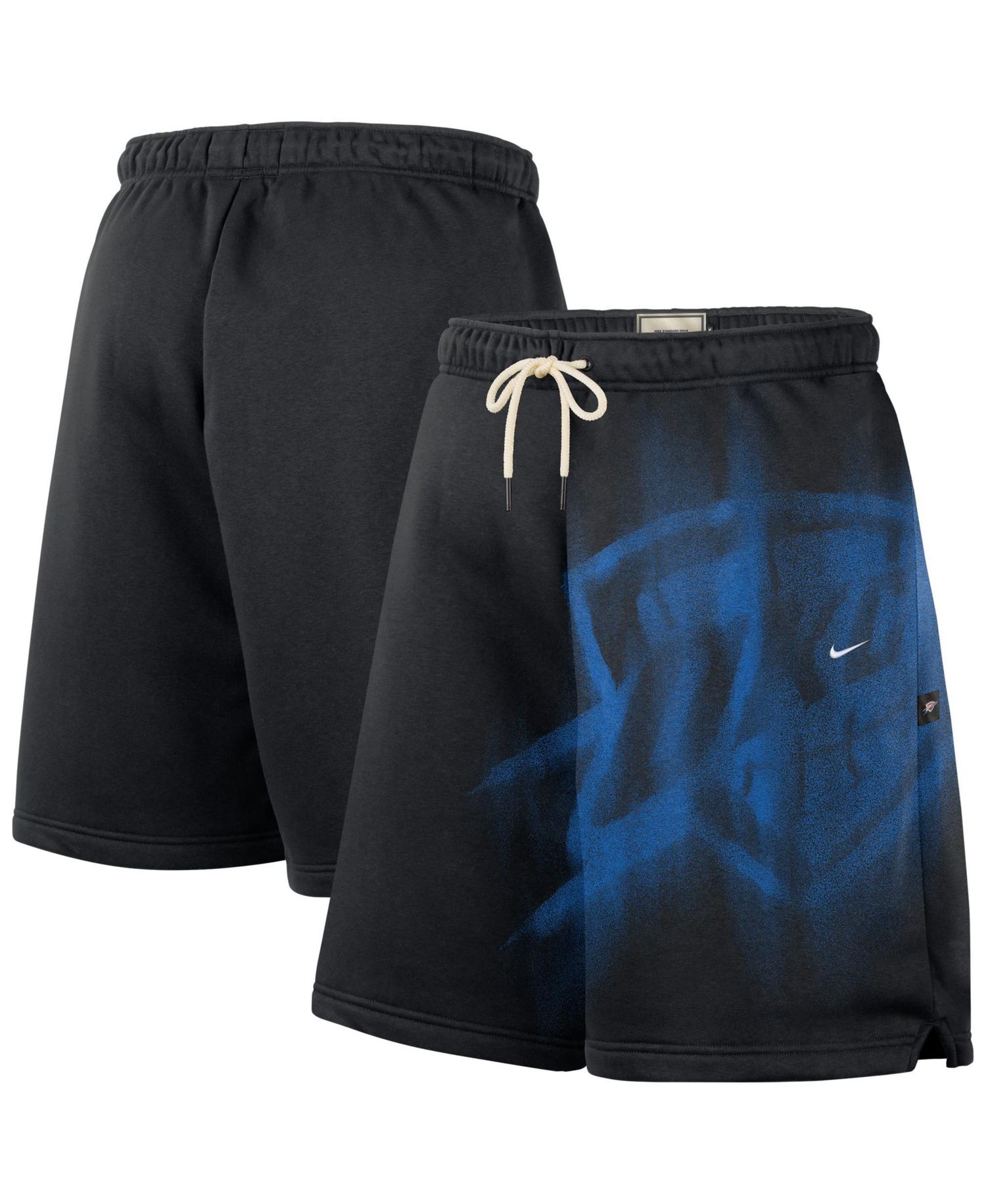 Men's Black Oklahoma City Thunder 2026 Standard Issue Practice Icon Fleece Shorts