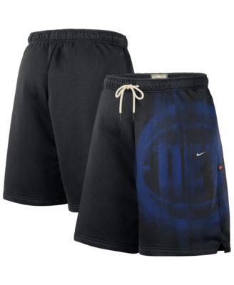 Men's Black Detroit Pistons 2026 Standard Issue Practice Icon Fleece Shorts