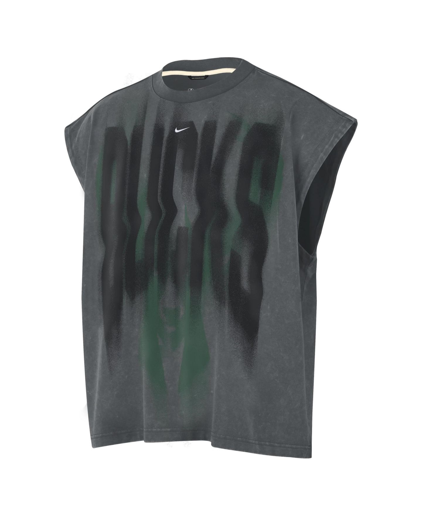 Мужской топ Nike Charcoal Milwaukee Bucks 2026 Standard Issue Pre-Game Sleeveless — фото 2