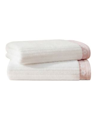 Flora Rib Cotton 2-Piece Bath Towel Set