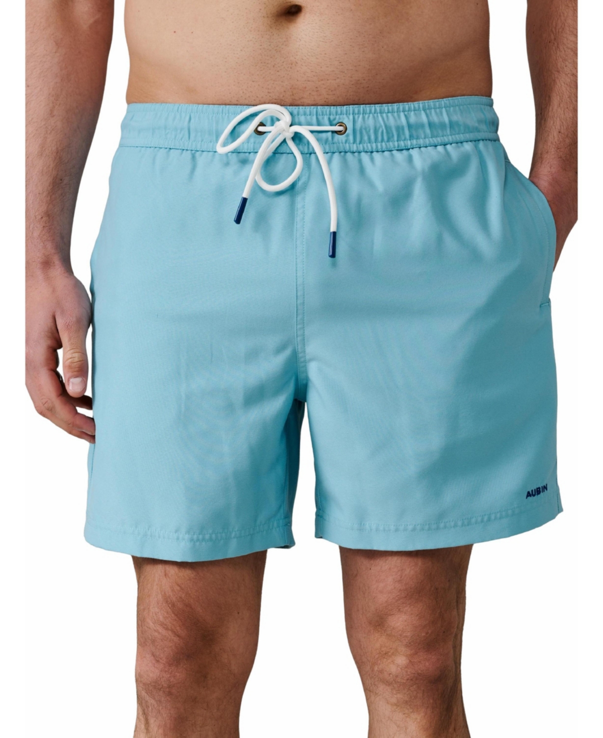Aubin Men's Bardney Embroidered Logo Swim Shorts